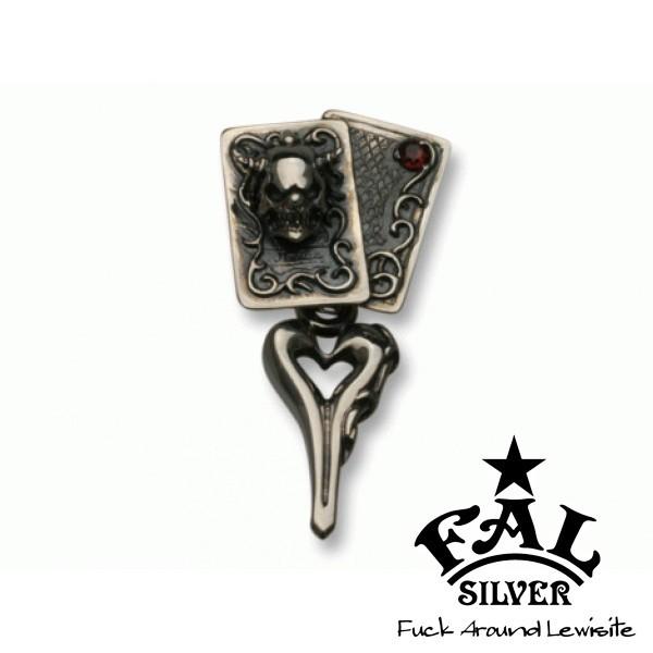 FAL ペンダントヘッド メンズ ブランド シルバー スモールコンフィデンスカードハートペンダント エフエーエル