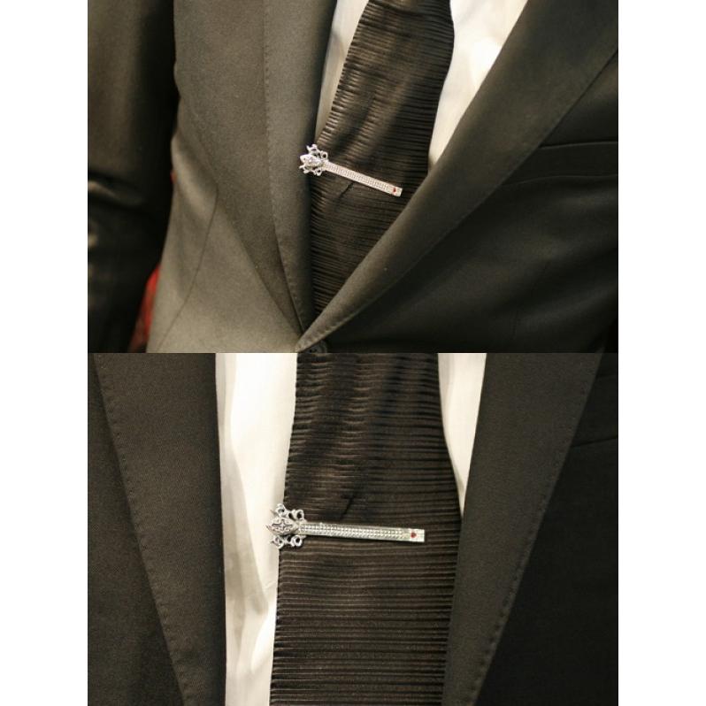 FAL タイピン メンズ ブランド シルバー アンダーテイカータイピン