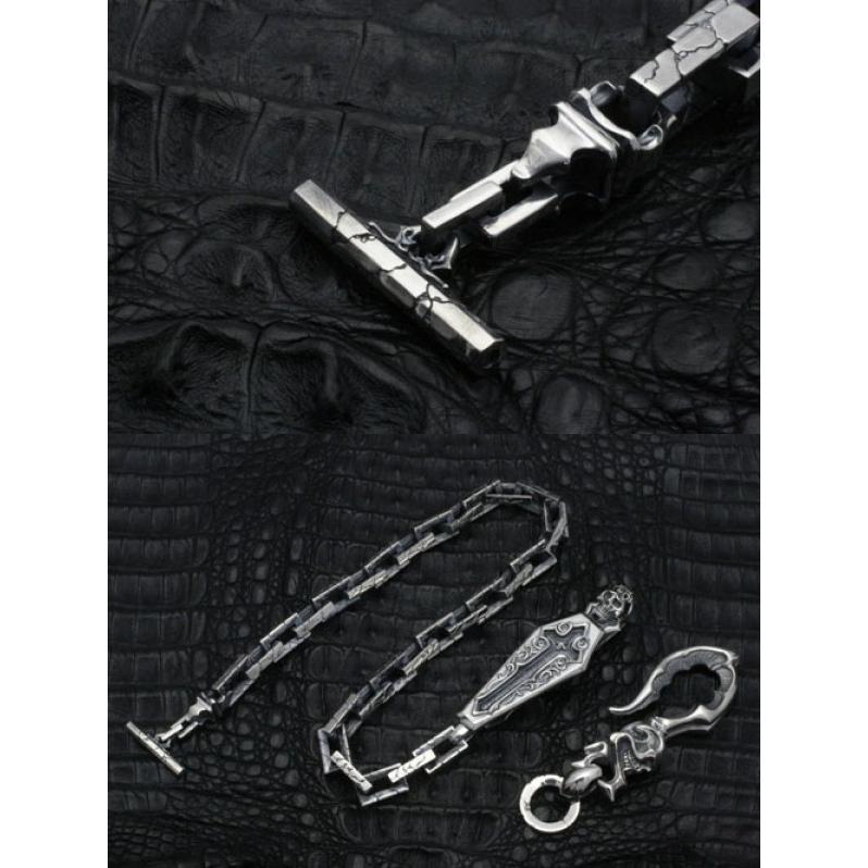 F.A.L/ウォレットチェーン/シルバー/全長68cm FAL ウォレットチェーン メンズ ブランド シルバー グレイブオブ