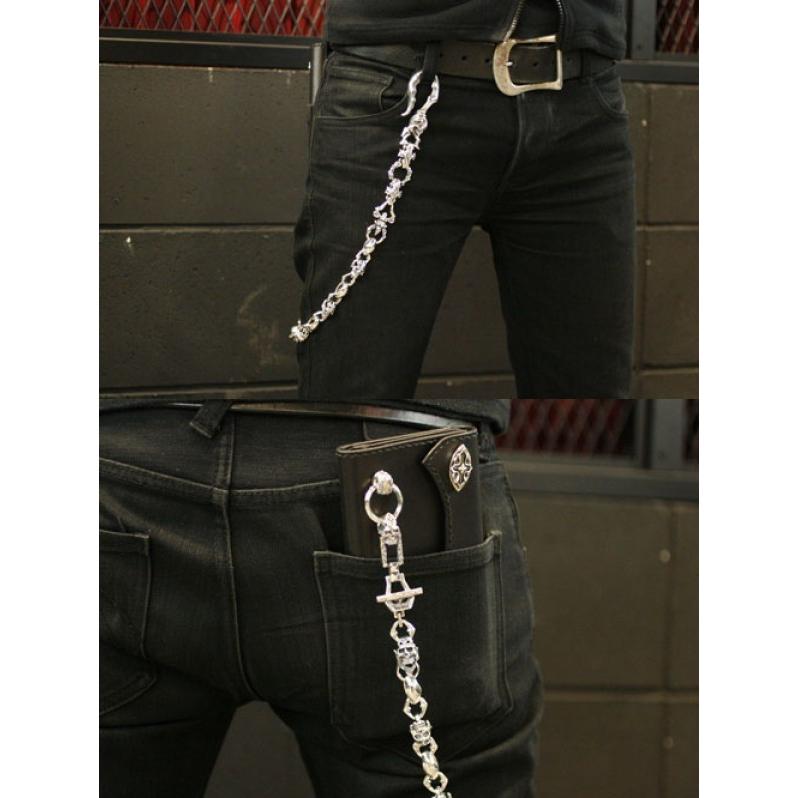 F.A.L/ウォレットチェーン/シルバー/全長68cm FAL ウォレットチェーン メンズ ブランド シルバー エイト