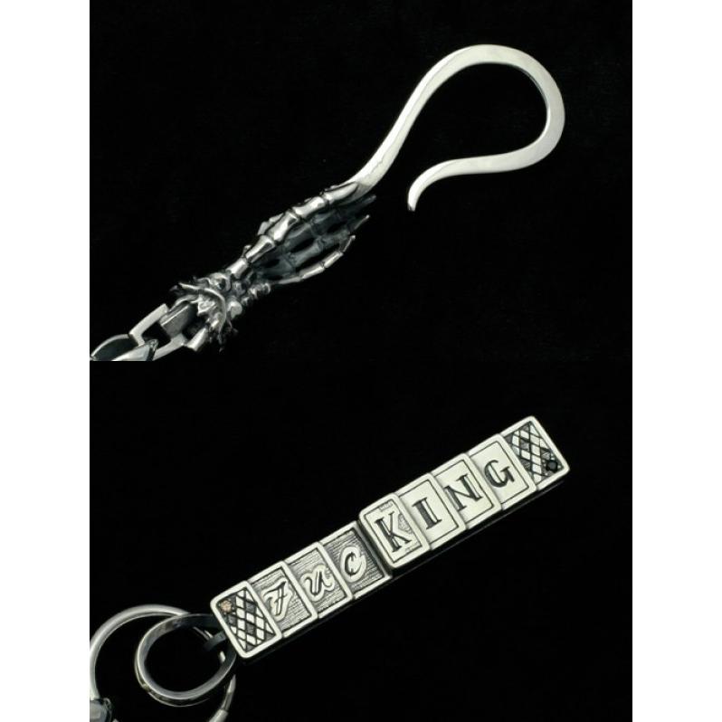 FAL ウォレットチェーン メンズ ブランド シルバー デスパレート