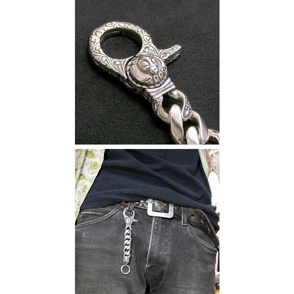 四体のエイリアン シルバーキーチェーン Alien2000 メンズ 男性