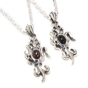 ペアペンダント ネックレス シルバー 唐草アシンメトリー ブランド シルバー925 プレゼント