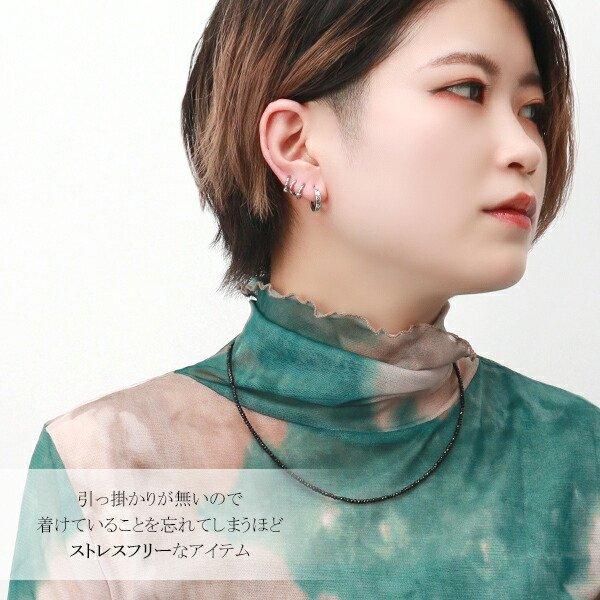 アラベスク フープ シルバーピアス 1P 片耳用 シルバー925 ピアス