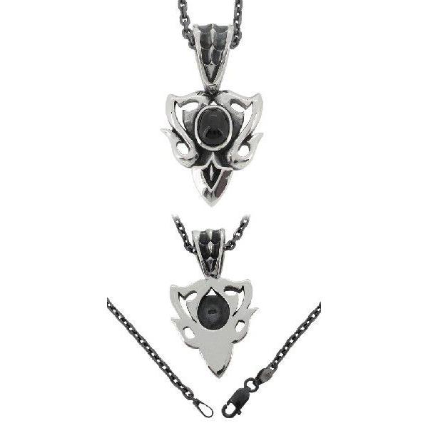 ms collection ブラックスター　ネックレス M'S COLLECTION（エムズコレクション） ネックレス メンズ シルバー