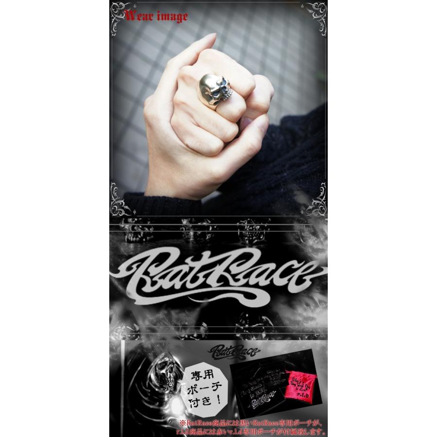 RAT RACE リング メンズ ブランド 指輪 シルバー ファイティングスカル2 9-30号 シルバー925 スカルリング ラットレースの画像