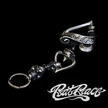Rat Race キーチェーン メンズ ファッション ブランド シルバー エースオブスペードキーチェーン メンズファッション Alize ラットレース Skull 究極のスカルを追求した重厚なシルバー 国内メジャーブランド Frat Askc 1 アリゼ シルバーキーチェーン