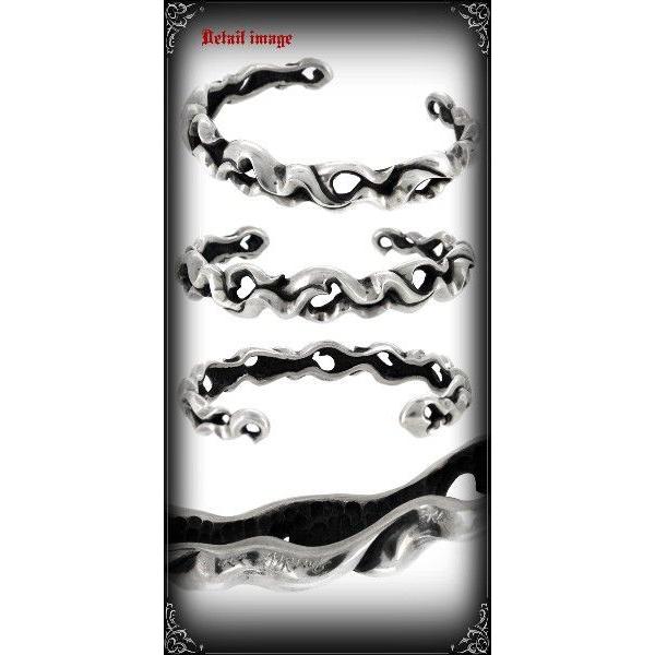 RAT RACE バングル メンズ ブランド シルバー ライズ フレア シルバー925 メンズバングル ブレスレッド ラットレースの画像