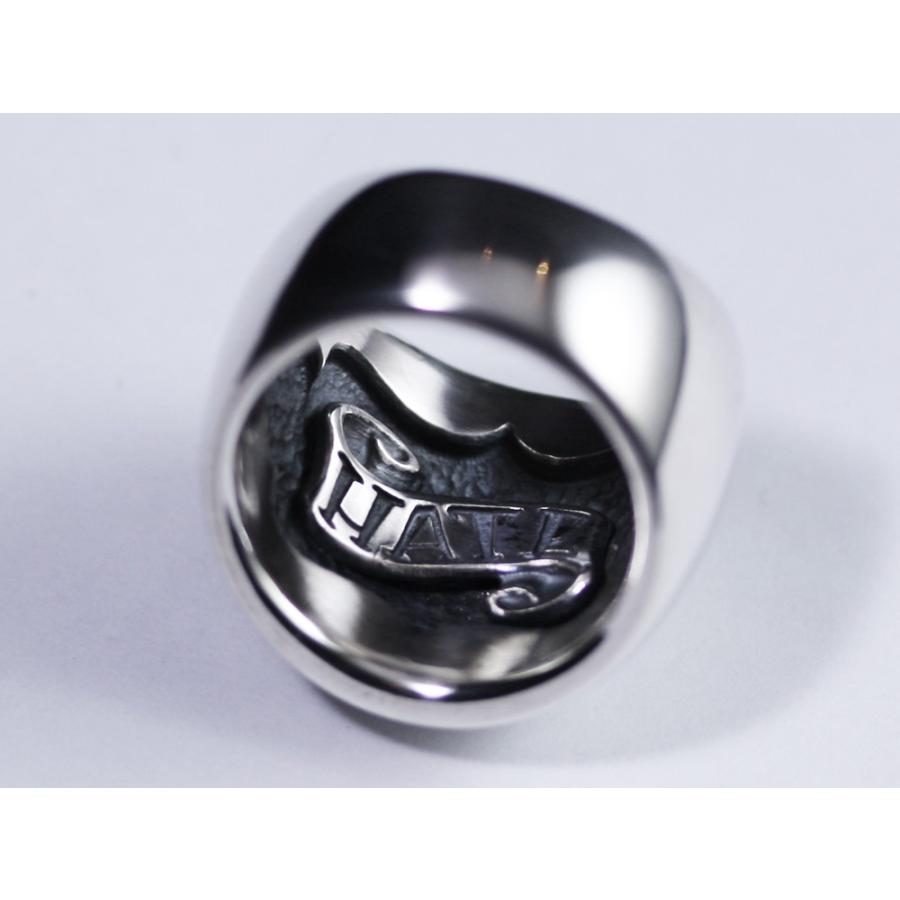 RAT RACE ラットレース R.A.W ドームドリング ワイド LOVE シルバーリング 7〜30号 リング 指輪 ドーム シンプル ラブ リボン シルバーの画像