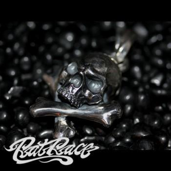 RAT RACE ラットレース クロスボーンスカルトップ シルバーペンダントヘッド チェーンなし スカル トップ ペンダント ペンダントヘッド