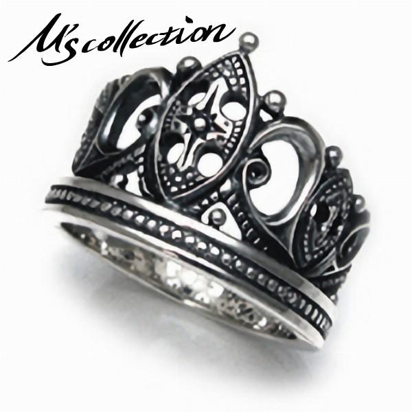 Ms collection リング 指輪 メンズ ブランド シルバー クラウン 王冠 エムズコレクション｜alize