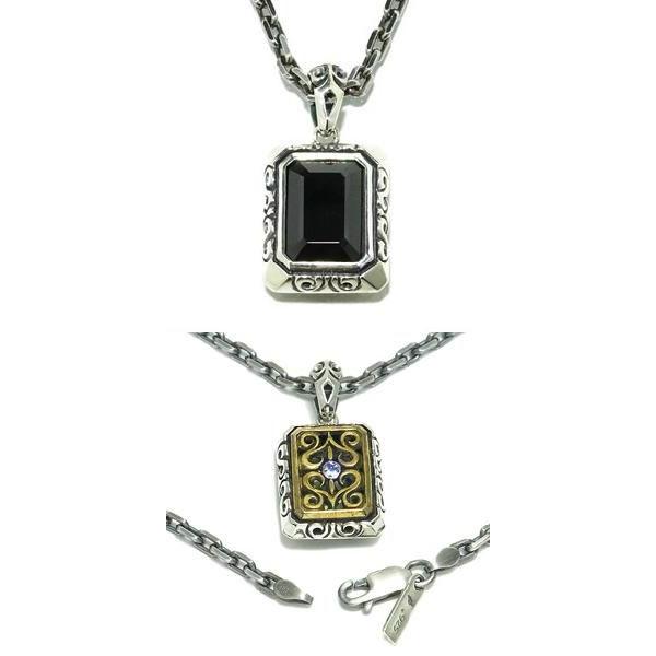 21人気新作 ブランド メンズ ネックレス Collection Ms 黒 ブラック Collection M S ネックレス エムズコレクション シルバー エムズコレクション チェーン付 ペンダント シルバー925 バゲット ジルコニア 財布 帽子 ファッション小物