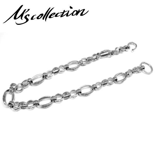 Ms collection ウォレットチェーン ブランド シルバー925 デザインチェーン メンズ おしゃれ エムズコレクション