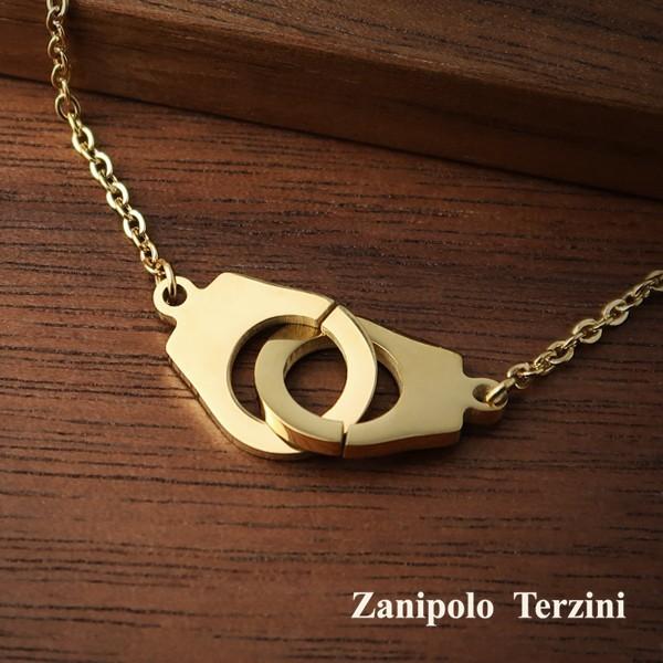 Zanipolo Terzini ネックレス レディース サージカルステンレス 手錠 ハンドカフス ゴールド ブランド ザニポロタルツィーニ