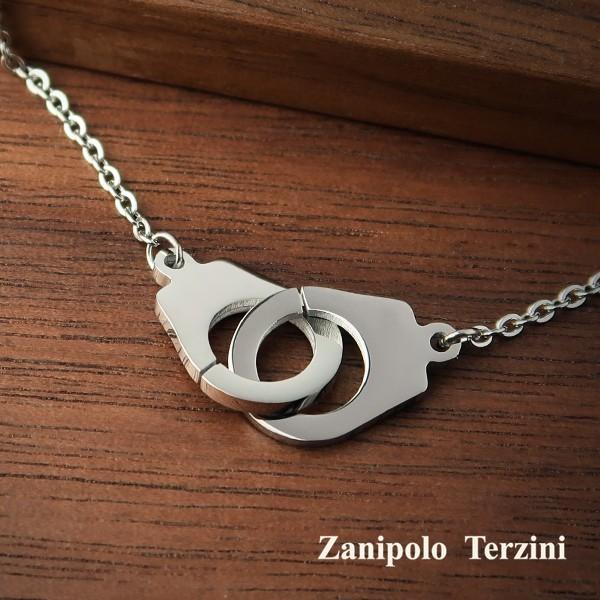 Zanipolo Terzini ネックレス メンズ サージカルステンレス 手錠 ハンドカフス ブランド ペンダント ザニポロタルツィーニ