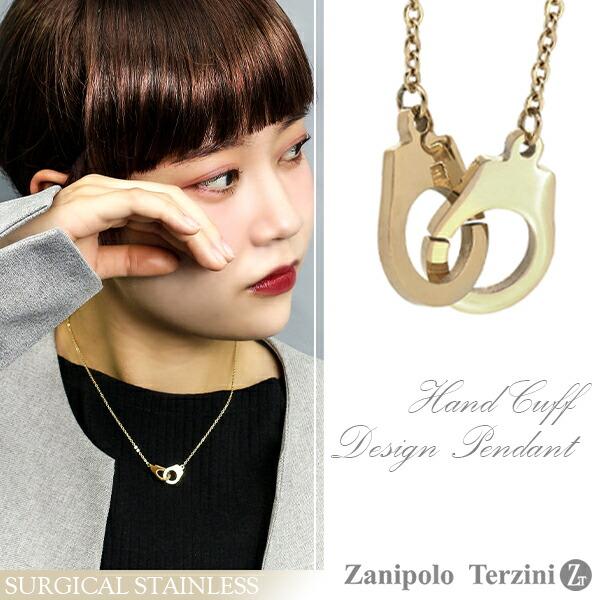 Zanipolo Terzini ペアペンダント ネックレス ステンレス