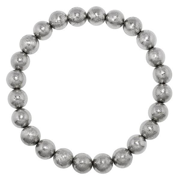 メテオライト 数珠 ブレスレッド 隕石 ギベオン 宝石鑑別書 付き 8mm