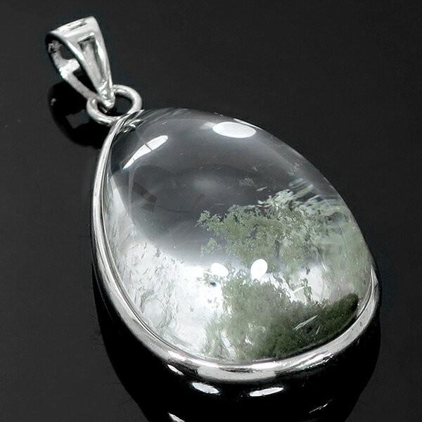 ガーデンクオーツ ペンダントヘッド シルバー 雫 トップ 天然石