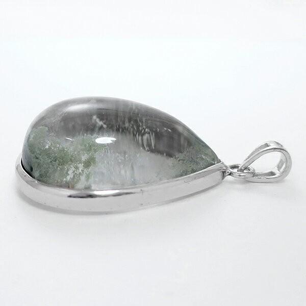 ガーデンクオーツ ペンダントヘッド シルバー 雫 トップ 天然石