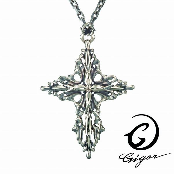 GIGOR ペンダントヘッド メンズ ブランド シルバー ダブルクロス GIGOR ペンダントヘッド メンズ ブランド シルバー ダブルクロス