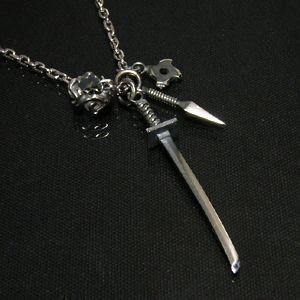 ZIN ネックレス メンズ ブランド シルバー 忍者刀 日本刀 忍 Shinobi