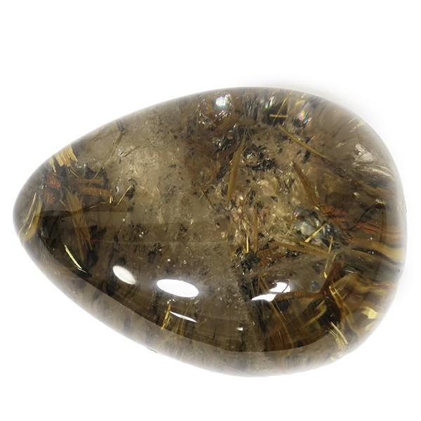 金針 磨き 鉱石 鉱物 タイチンルチル ゴールドルチルクオーツ