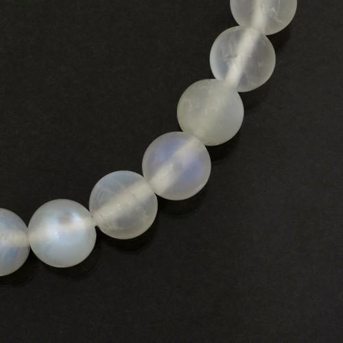 ロイヤルブルームーンストーン 数珠 ブレスレッド 7.5mm 16.5cm 天然石 パワーストーン 贈り物 誕生石 6月の画像