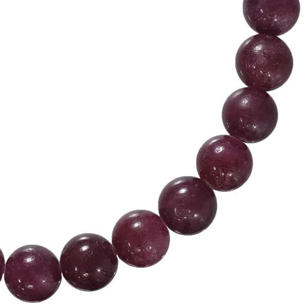 ルビー 数珠 ブレスレッド 5A グレード 8.5mm 17-18cm 誕生石 7 ルビー 数珠 ブレスレッド 5A グレード 8.5mm 17-18cm 誕生石 7