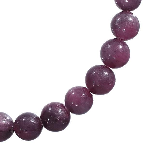 ルビー 数珠 ブレスレッド 5A グレード 10mm 18cm メンズM レディースL