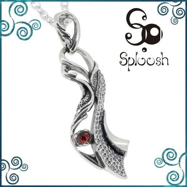高知インター店 Sploosh ネックレス メンズ ブランド シルバー ガーネット 透かし シルバー925 メンズネックレス ペンダント スプルーシュ 驚きの値段 Menumaui Com