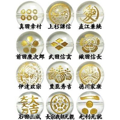 オニキス 携帯ストラップ 戦国武将 幕末 家紋 金 手彫り 天然石
