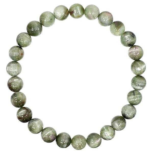 キャッツアイトルマリン 数珠 ブレスレッド グリーン ブラジル産 7mm