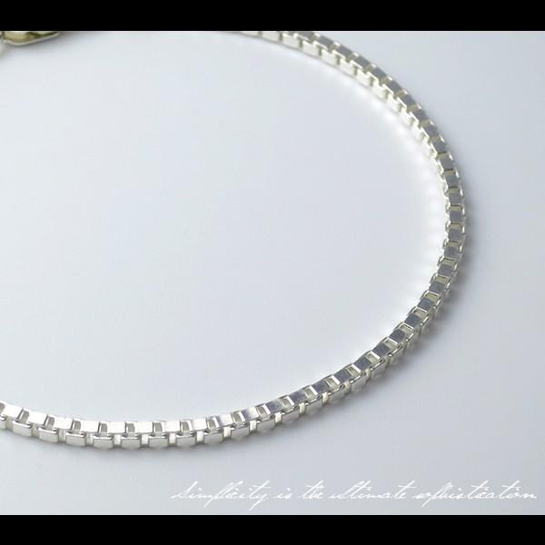幅1.8mm ベネチアンチェーン 17cm 18cm シルバーブレスレッド さりげない きれいめ シンプル ブレスレッド シルバー925 チェーンブレス |  | 07