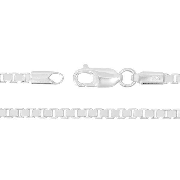 シルバーチェーン ネックレス チェーン ベネチアンチェーン 幅2.7mm