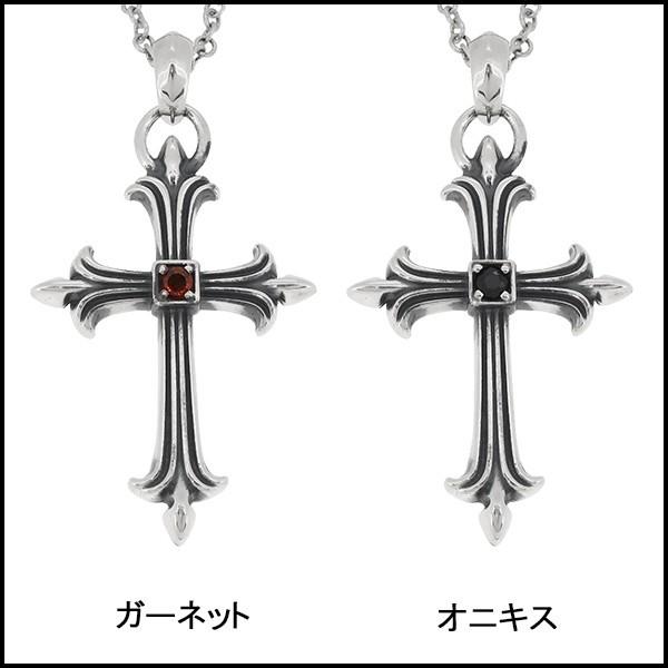 VOLTAGE クロス ペンダントヘッド メンズ シルバー ゴシック オニキス