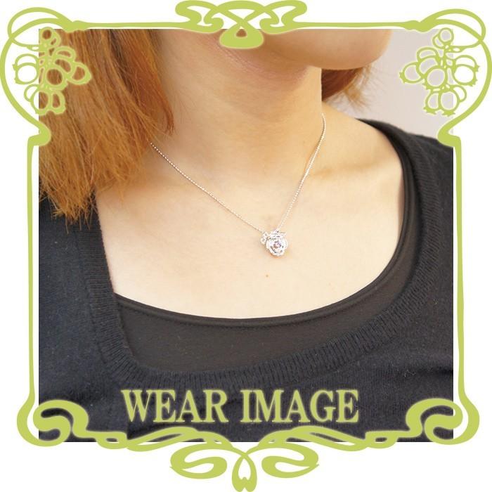 美女と野獣 プリンセス ベル ローズ シルバー ネックレス Disney