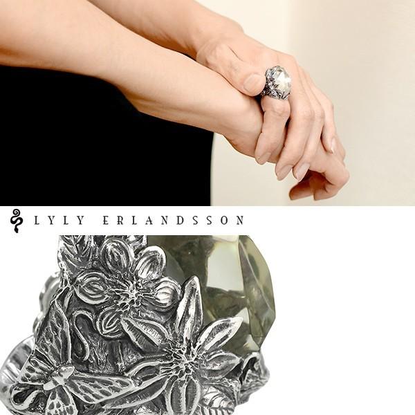 LYLY ERLANDSSON リング メンズ レディース ブランド 指輪 シルバー the WINTER Shell Plate clear クリアー 7-25号 ウィンター リリーエルランドソンの画像