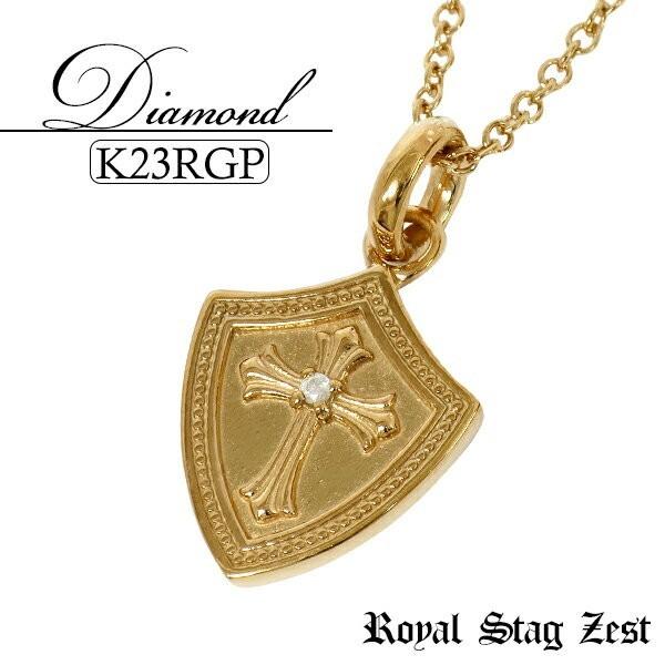 Royal Stag Zest 金 ネックレス メンズ ブランド 盾 シールド