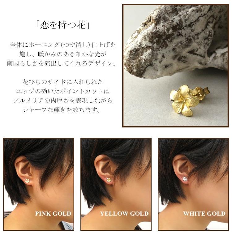 ハワイアンジュエリー ビーン&バニラ ピアス レディース 14金