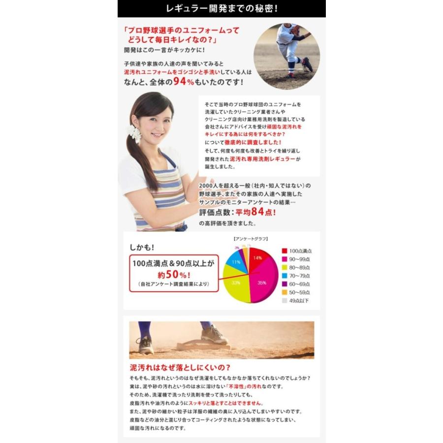 売れ筋がひ新作 洗剤 泥汚れ レギュラー 4kg 野球 洗濯 ガンコ 汚れ すっきり スッキリ 泥 土 泥汚れ洗剤 ユニフォーム洗剤 野球洗剤 子供 サッカー Discoversvg Com