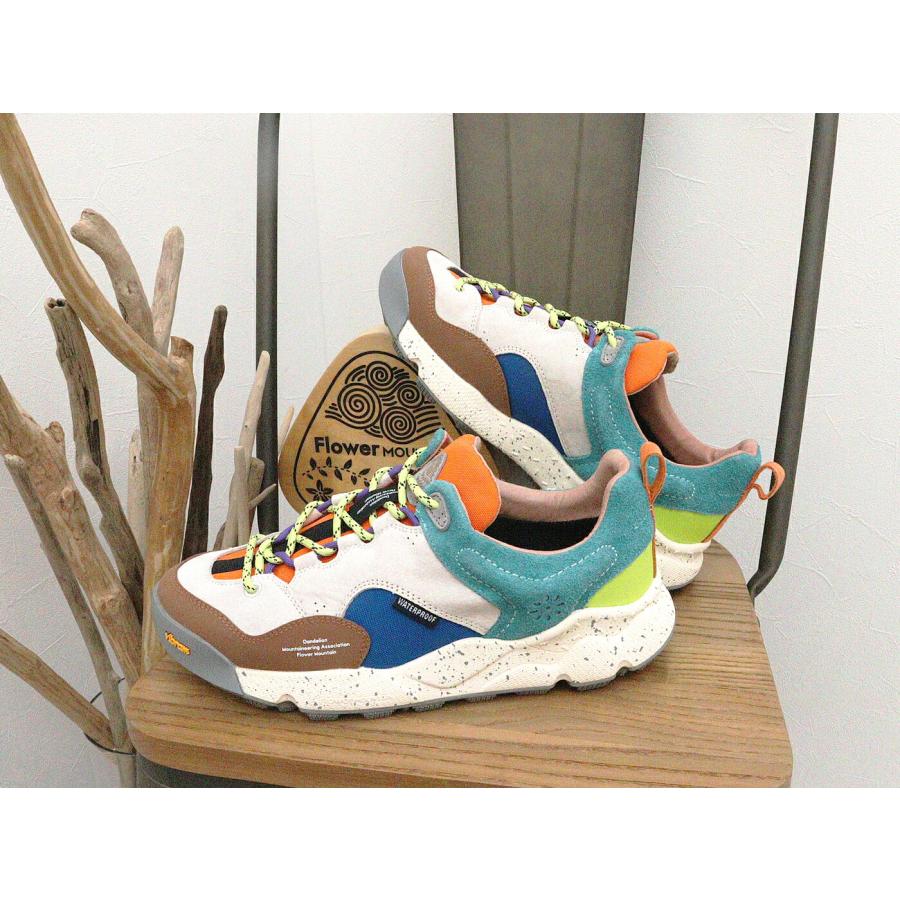 Flower MOUNTAIN フラワー マウンテン BACK COUNTRY バックカントリー アイボリー / ブラウン / ティール 返品交換送料無料の画像