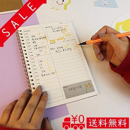 Toptommy 時間 管理 ノート Todo リスト スケジュール 一日 日記プランナー 表紙無地 2個セッ Eyw All Box 通販 Yahoo ショッピング