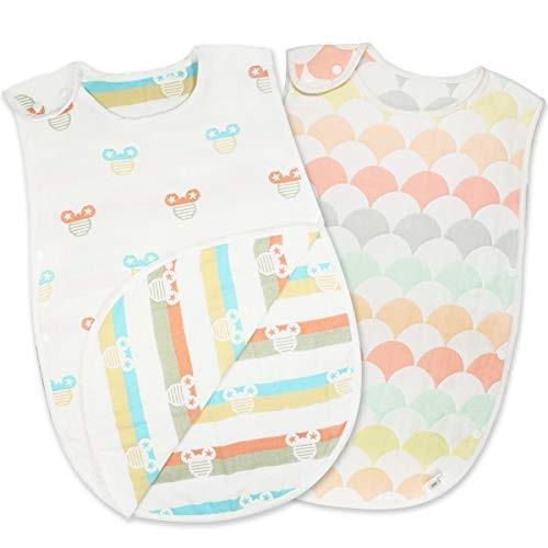 Yuuhinn スリーパー ベビー 赤ちゃん 寝袋 6重ガーゼ 女の子 男の子 オーガニックコットン100 柔らかく お昼寝 Texascashandpawn Com