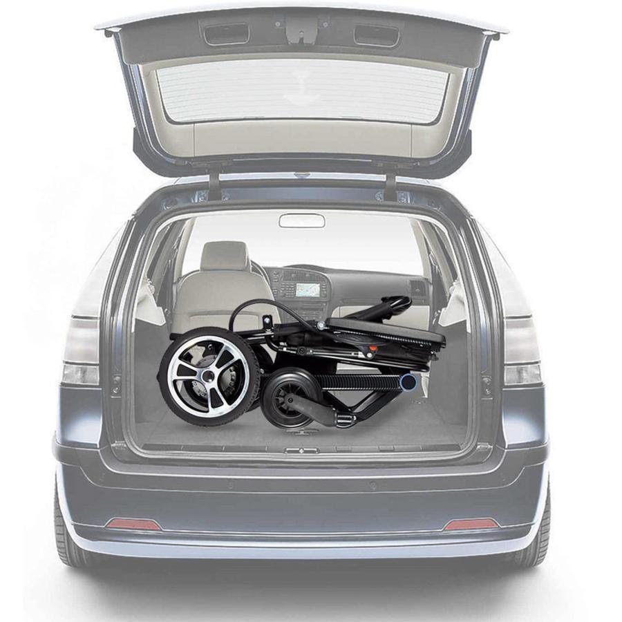 【新品 未使用 日本製】 電動車椅子、軽量炭素繊維アルミニウム合金フレーム 300W モーター 20AH リチウム電池 折りたたみ式スマートブレーキ電動車椅子 【XUR2338963599】(81598円)