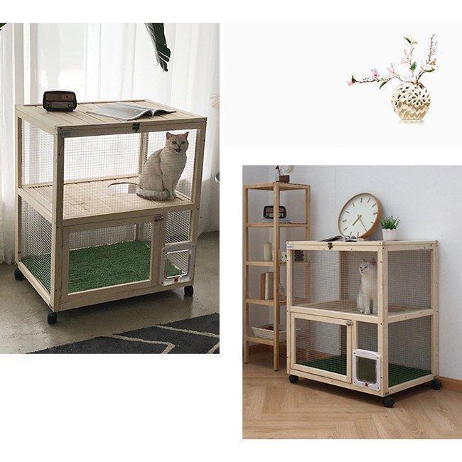 猫の別荘　キャットケージ２層ネコハウス 別荘 猫部屋 繁殖 アパート アパート ペット キャット別墅 猫のクライミング棚 通気 無臭 ケージ アパート 猫の別荘　キャットケージ２層ネコハウス 別荘 猫部屋 繁殖 ペット キャット別墅 猫のクライミング棚 通気 無臭 ケージ