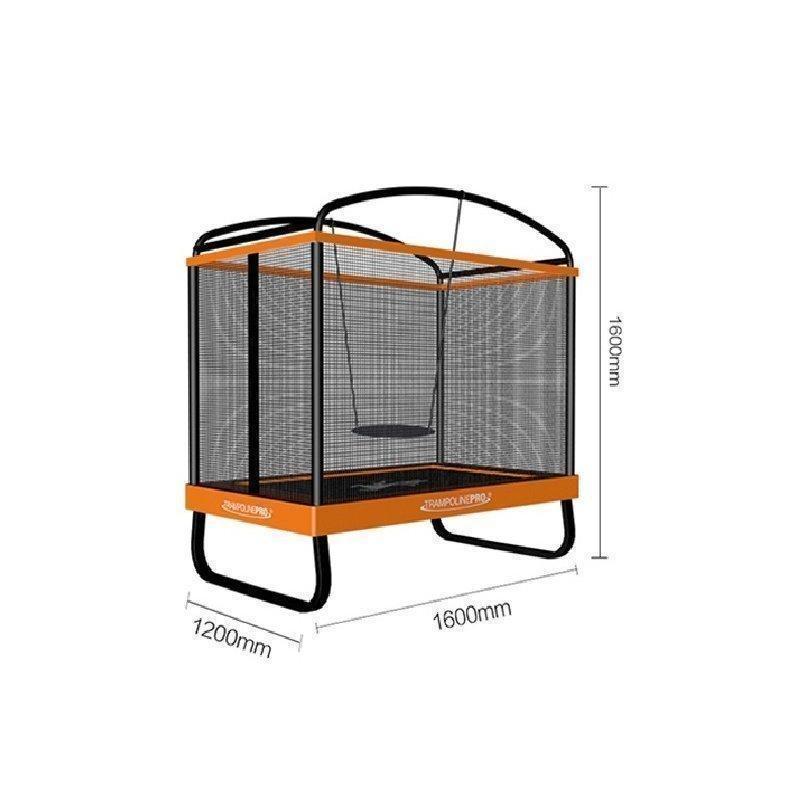 【限定品】 大型トランポリン スイング ジャンピングベッド バウンスベッド 長さ1.6m 静音 セーフティーネット付き 家庭 自宅 庭 遊園地 組立 yyjump04 【WSO1275299036】(44491円)