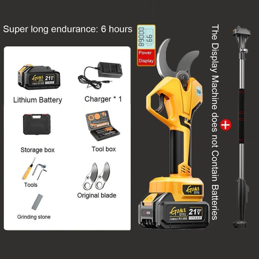 充電式剪定ばさみ 電動剪定ばさみ 電動バサミ 高枝切りバサミ 剪定鋏 持ち運び便利 6 時間の持続使用 電動プロ 剪定鋏 Bravemonkey 電動剪定ばさみ延長ポール BMH-01 高枝切りバサミ 電動 1.3~1.65M三段階伸縮式 アルミ合金延長ポール G1611184654(14259円)