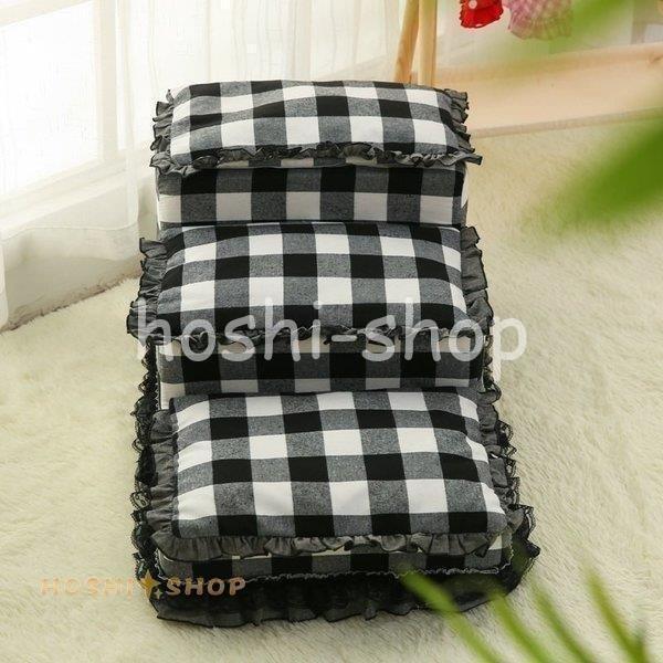 ペット 犬 猫 階段 ステップ 段差移動 補助階段 柔らかい クッション 3段 無地 チェック柄 ドット柄 フリル 花柄 レース ドッグ キャット ホワイト ペット 階段 ステップ 段差移動 補助階段 柔らかい クッション 3段 無地 チェック柄 ドット柄 フリル 花柄 レース ドッグ キャット ホワイト N1403478235(12421円)