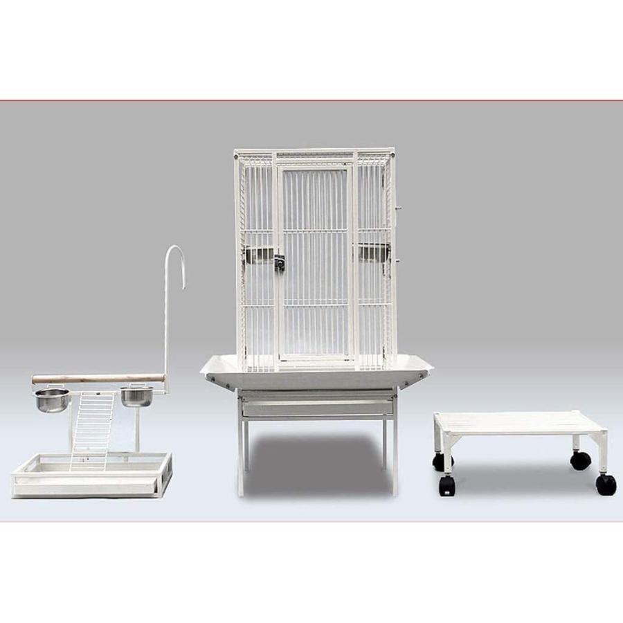 鳥籠 鳥かご イージーホーム、屋外の鳥かご、ヴィラガーデンの装飾鳥籠 バードゲージ 小動物の家 巣箱大ローリングメタルバードケージオウムインコオカメインコ ホーエイ 半月スタンド F1922550825(17015円)