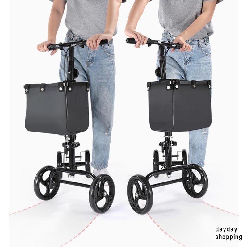 シルバーカー 手押し車 歩行器 高齢者 屋外 老人 座れる 折りたたみ 車椅子 ブレーキ 軽量 ブラックカート 介護 歩行補助具 歩行補助 歩行補助器具 買い物カート 高齢者 介護